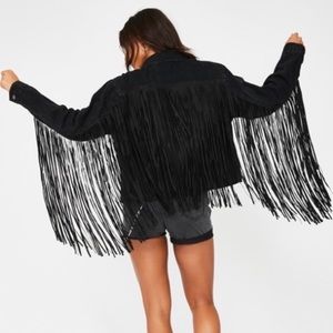 Ex-Boyfriend Fringe Trucker Jacket